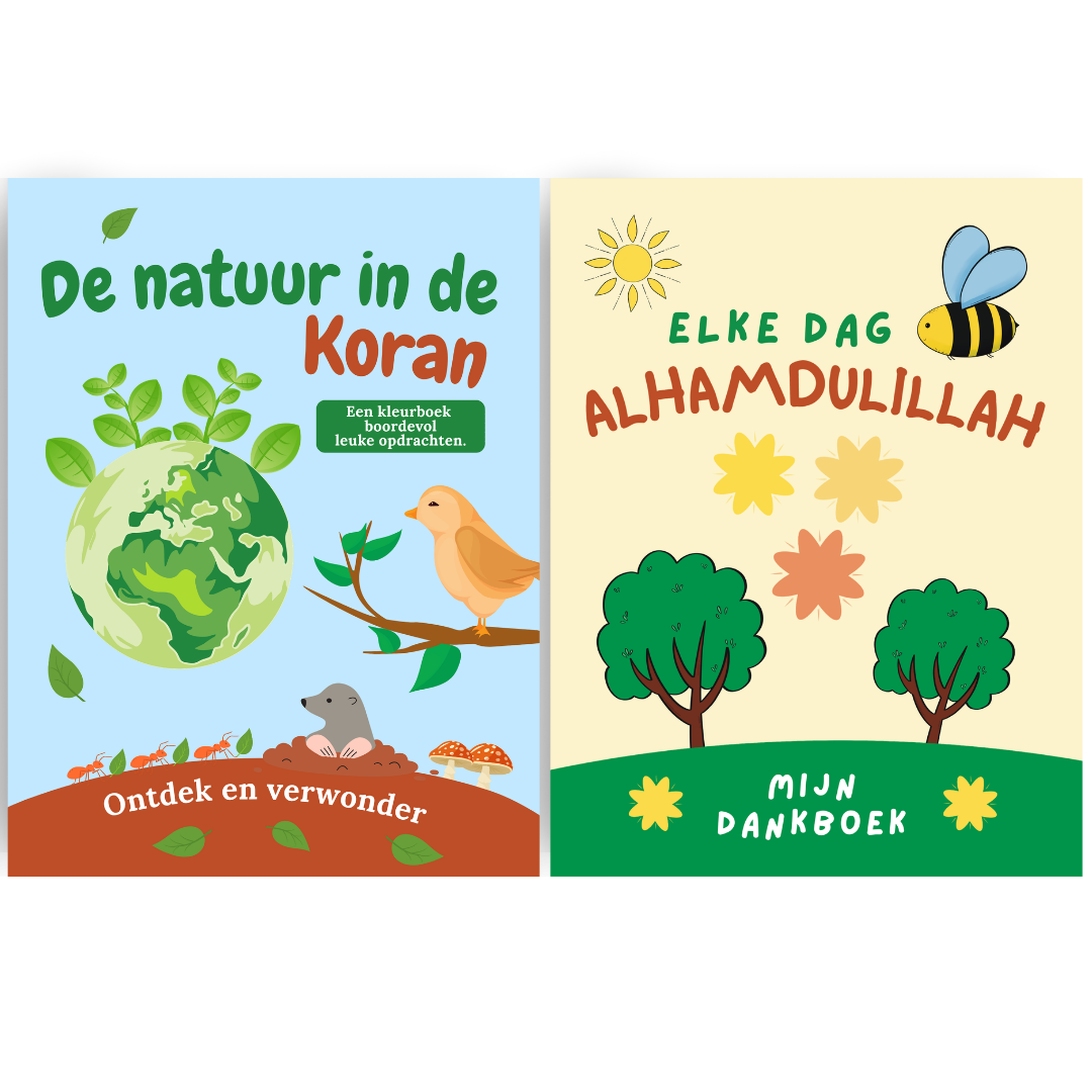 Bundel: denk- en doeboek & kleur- en dankboek